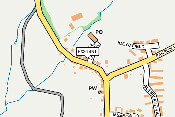 EX36 4NT map - OS OpenMap – Local (Ordnance Survey) EX36 4NT map - OS OpenMap – Local (Ordnance Survey)