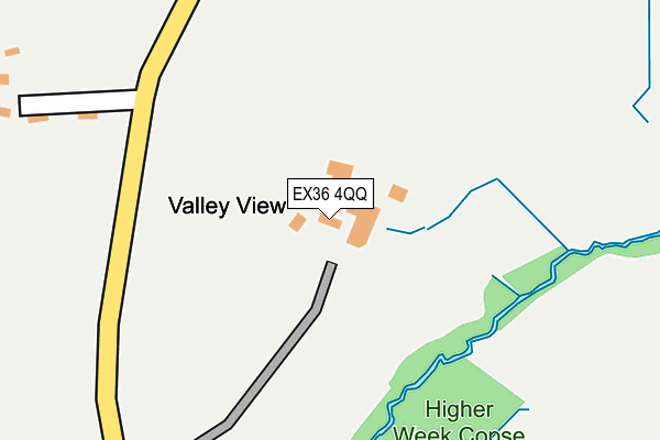 EX36 4QQ map - OS OpenMap – Local (Ordnance Survey) EX36 4QQ map - OS OpenMap – Local (Ordnance Survey)