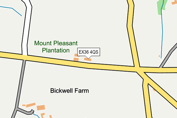 EX36 4QS map - OS OpenMap – Local (Ordnance Survey) EX36 4QS map - OS OpenMap – Local (Ordnance Survey)