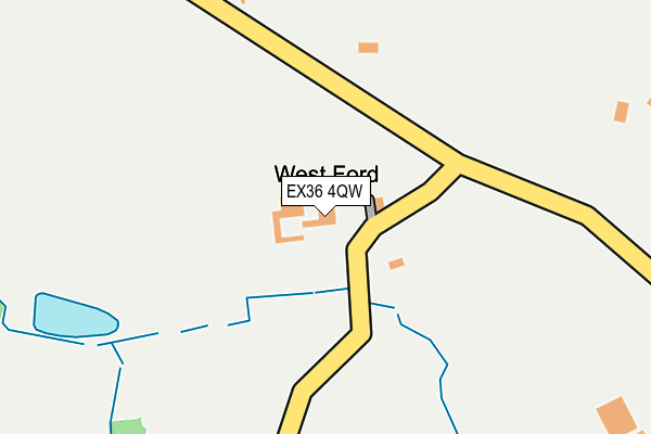 EX36 4QW map - OS OpenMap – Local (Ordnance Survey)
