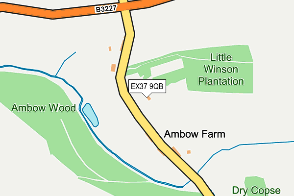 EX37 9QB map - OS OpenMap – Local (Ordnance Survey) EX37 9QB map - OS OpenMap – Local (Ordnance Survey)