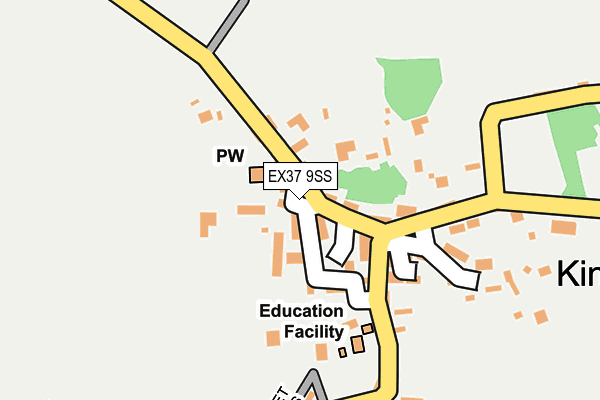 EX37 9SS map - OS OpenMap – Local (Ordnance Survey) EX37 9SS map - OS OpenMap – Local (Ordnance Survey)