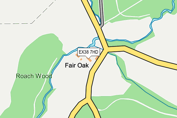EX38 7HD map - OS OpenMap – Local (Ordnance Survey) EX38 7HD map - OS OpenMap – Local (Ordnance Survey)
