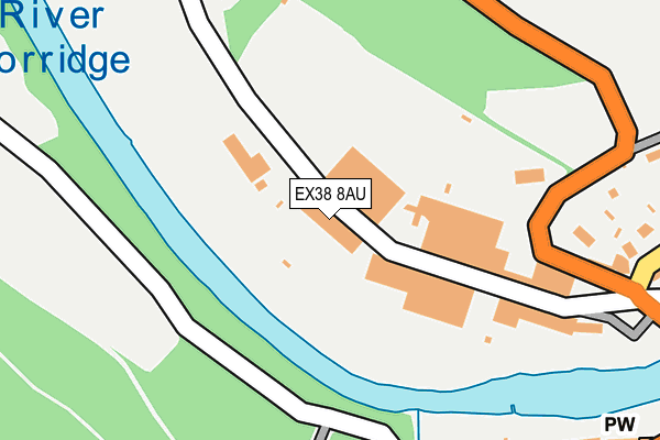 EX38 8AU map - OS OpenMap – Local (Ordnance Survey) EX38 8AU map - OS OpenMap – Local (Ordnance Survey)