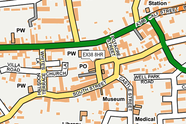 EX38 8HR map - OS OpenMap – Local (Ordnance Survey) EX38 8HR map - OS OpenMap – Local (Ordnance Survey)
