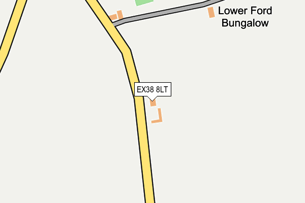 EX38 8LT map - OS OpenMap – Local (Ordnance Survey) EX38 8LT map - OS OpenMap – Local (Ordnance Survey)