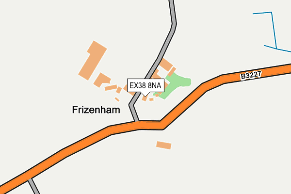 EX38 8NA map - OS OpenMap – Local (Ordnance Survey) EX38 8NA map - OS OpenMap – Local (Ordnance Survey)
