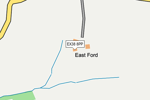 EX38 8PP map - OS OpenMap – Local (Ordnance Survey) EX38 8PP map - OS OpenMap – Local (Ordnance Survey)