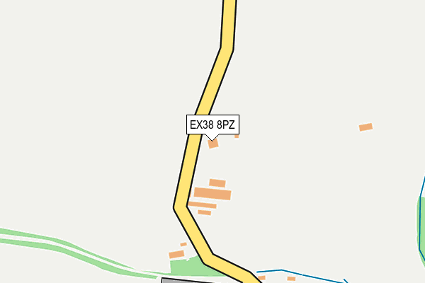 EX38 8PZ map - OS OpenMap – Local (Ordnance Survey) EX38 8PZ map - OS OpenMap – Local (Ordnance Survey)
