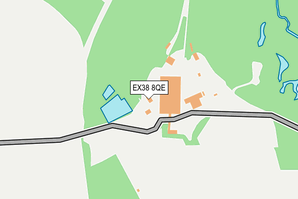 EX38 8QE map - OS OpenMap – Local (Ordnance Survey) EX38 8QE map - OS OpenMap – Local (Ordnance Survey)