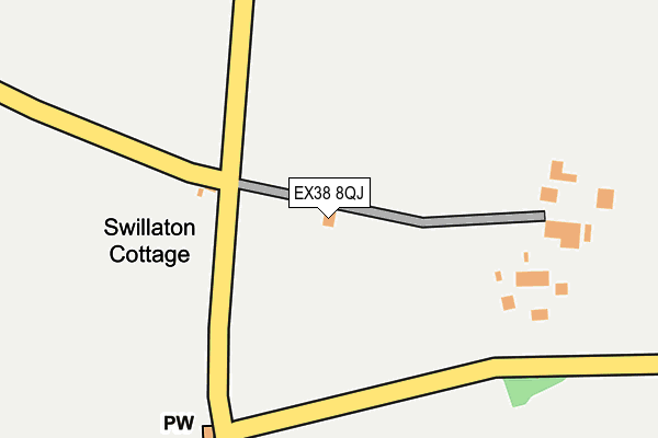 EX38 8QJ map - OS OpenMap – Local (Ordnance Survey) EX38 8QJ map - OS OpenMap – Local (Ordnance Survey)