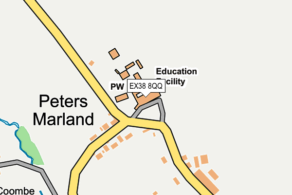 EX38 8QQ map - OS OpenMap – Local (Ordnance Survey) EX38 8QQ map - OS OpenMap – Local (Ordnance Survey)