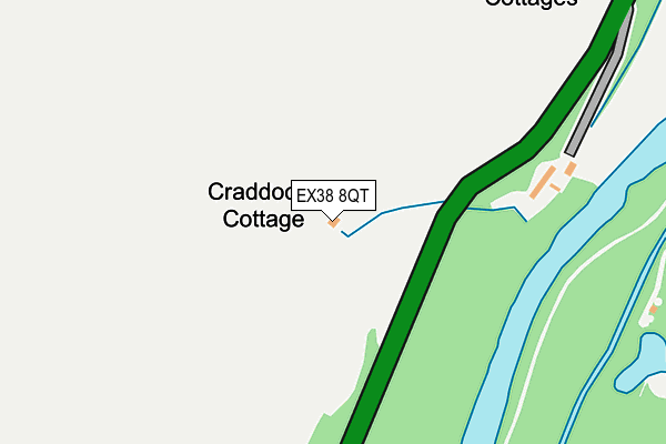 EX38 8QT map - OS OpenMap – Local (Ordnance Survey) EX38 8QT map - OS OpenMap – Local (Ordnance Survey)
