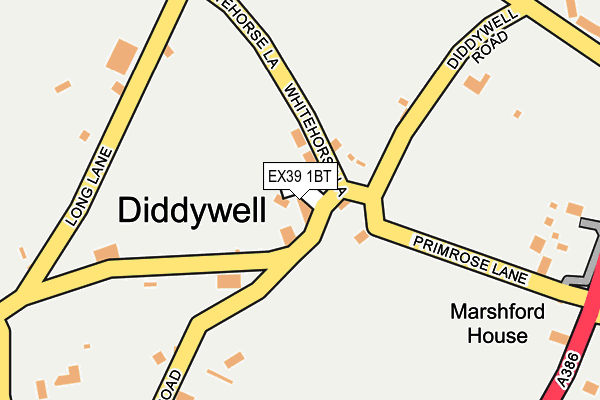 EX39 1BT map - OS OpenMap – Local (Ordnance Survey) EX39 1BT map - OS OpenMap – Local (Ordnance Survey)