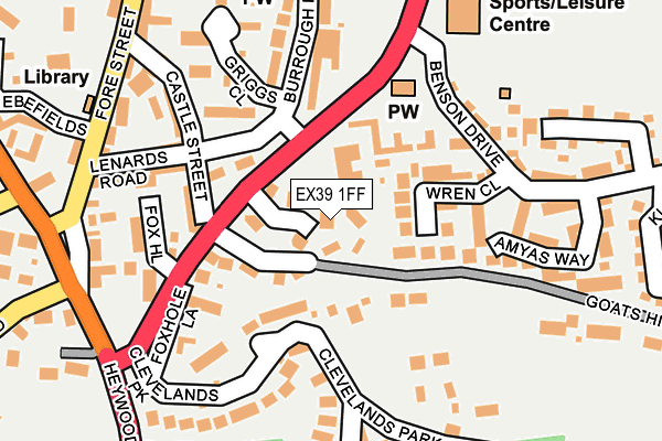 EX39 1FF map - OS OpenMap – Local (Ordnance Survey) EX39 1FF map - OS OpenMap – Local (Ordnance Survey)