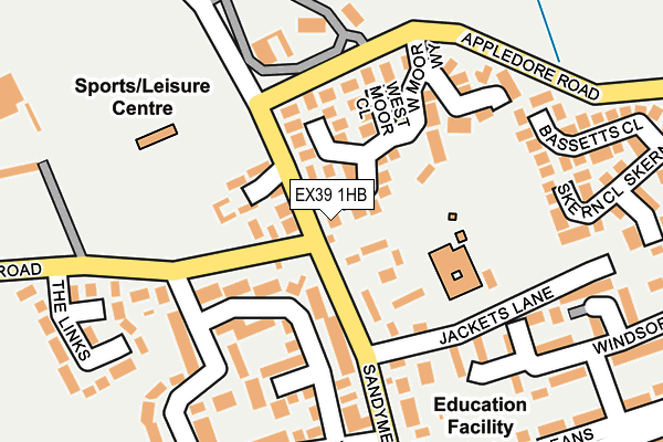 EX39 1HB map - OS OpenMap – Local (Ordnance Survey) EX39 1HB map - OS OpenMap – Local (Ordnance Survey)
