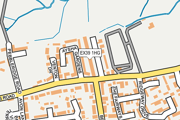 EX39 1HG map - OS OpenMap – Local (Ordnance Survey) EX39 1HG map - OS OpenMap – Local (Ordnance Survey)