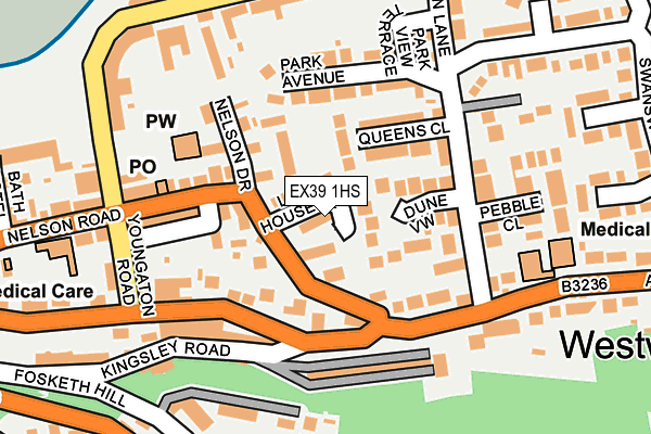 EX39 1HS map - OS OpenMap – Local (Ordnance Survey) EX39 1HS map - OS OpenMap – Local (Ordnance Survey)