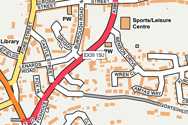 EX39 1SU map - OS OpenMap – Local (Ordnance Survey) EX39 1SU map - OS OpenMap – Local (Ordnance Survey)