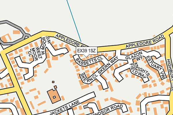 EX39 1SZ map - OS OpenMap – Local (Ordnance Survey) EX39 1SZ map - OS OpenMap – Local (Ordnance Survey)