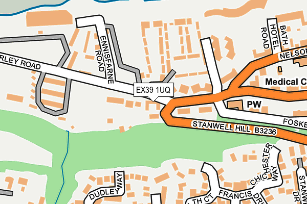 EX39 1UQ map - OS OpenMap – Local (Ordnance Survey) EX39 1UQ map - OS OpenMap – Local (Ordnance Survey)