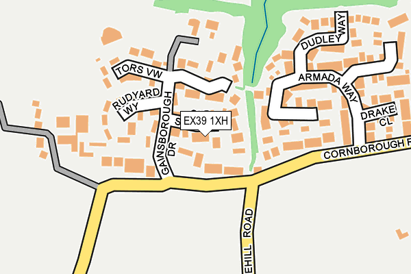 EX39 1XH map - OS OpenMap – Local (Ordnance Survey) EX39 1XH map - OS OpenMap – Local (Ordnance Survey)