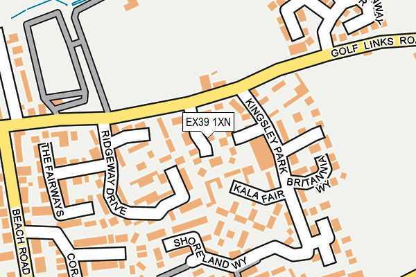 EX39 1XN map - OS OpenMap – Local (Ordnance Survey) EX39 1XN map - OS OpenMap – Local (Ordnance Survey)