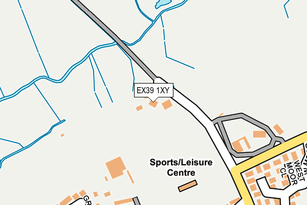 EX39 1XY map - OS OpenMap – Local (Ordnance Survey) EX39 1XY map - OS OpenMap – Local (Ordnance Survey)