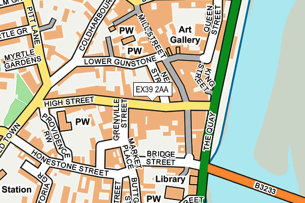 EX39 2AA map - OS OpenMap – Local (Ordnance Survey) EX39 2AA map - OS OpenMap – Local (Ordnance Survey)