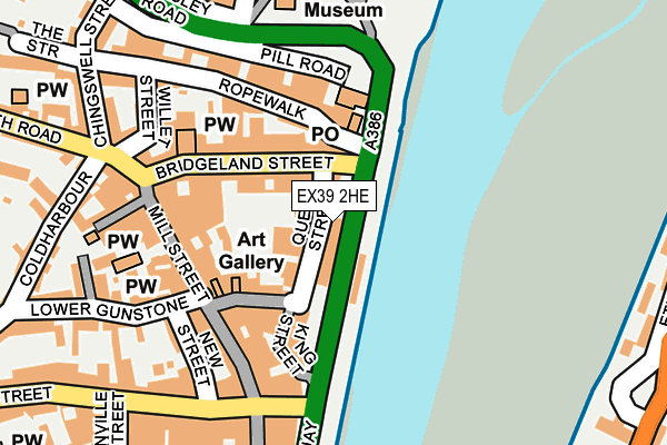 EX39 2HE map - OS OpenMap – Local (Ordnance Survey) EX39 2HE map - OS OpenMap – Local (Ordnance Survey)