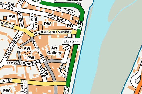 EX39 2HF map - OS OpenMap – Local (Ordnance Survey) EX39 2HF map - OS OpenMap – Local (Ordnance Survey)