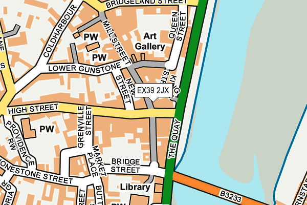 EX39 2JX map - OS OpenMap – Local (Ordnance Survey) EX39 2JX map - OS OpenMap – Local (Ordnance Survey)