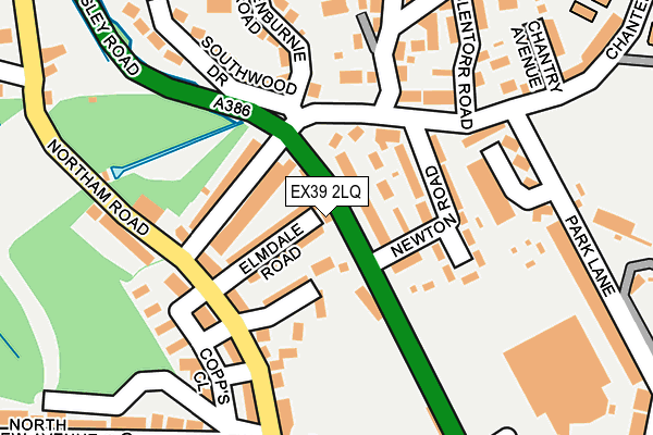 EX39 2LQ map - OS OpenMap – Local (Ordnance Survey) EX39 2LQ map - OS OpenMap – Local (Ordnance Survey)