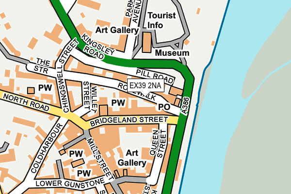 EX39 2NA map - OS OpenMap – Local (Ordnance Survey) EX39 2NA map - OS OpenMap – Local (Ordnance Survey)