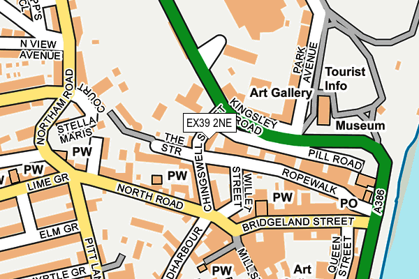 EX39 2NE map - OS OpenMap – Local (Ordnance Survey) EX39 2NE map - OS OpenMap – Local (Ordnance Survey)