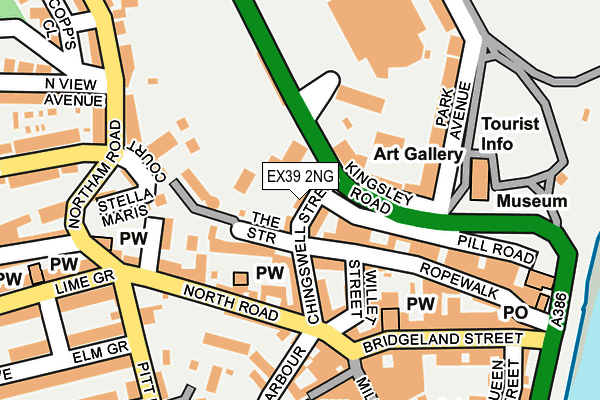 EX39 2NG map - OS OpenMap – Local (Ordnance Survey) EX39 2NG map - OS OpenMap – Local (Ordnance Survey)