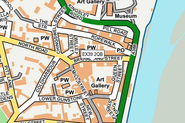 EX39 2QB map - OS OpenMap – Local (Ordnance Survey) EX39 2QB map - OS OpenMap – Local (Ordnance Survey)