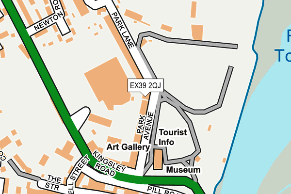 EX39 2QJ map - OS OpenMap – Local (Ordnance Survey) EX39 2QJ map - OS OpenMap – Local (Ordnance Survey)