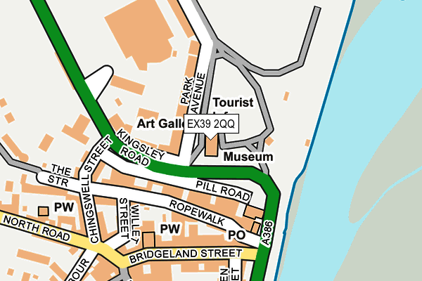 EX39 2QQ map - OS OpenMap – Local (Ordnance Survey) EX39 2QQ map - OS OpenMap – Local (Ordnance Survey)