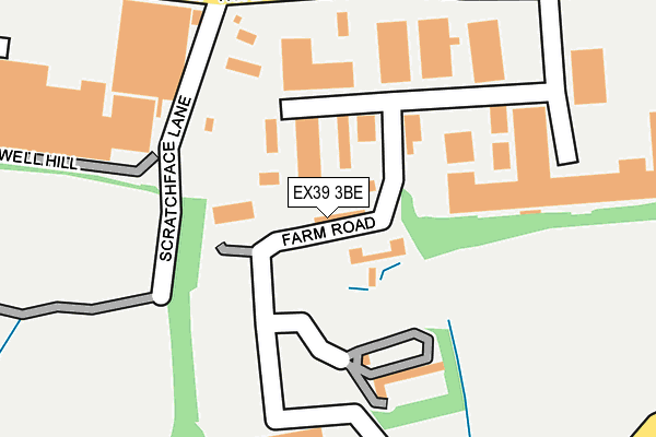 EX39 3BE map - OS OpenMap – Local (Ordnance Survey) EX39 3BE map - OS OpenMap – Local (Ordnance Survey)