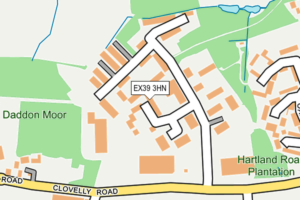 EX39 3HN map - OS OpenMap – Local (Ordnance Survey) EX39 3HN map - OS OpenMap – Local (Ordnance Survey)