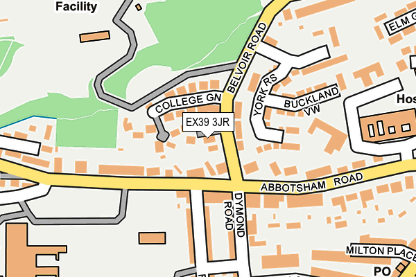 EX39 3JR map - OS OpenMap – Local (Ordnance Survey) EX39 3JR map - OS OpenMap – Local (Ordnance Survey)