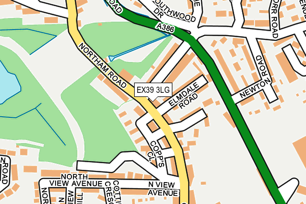 EX39 3LG map - OS OpenMap – Local (Ordnance Survey) EX39 3LG map - OS OpenMap – Local (Ordnance Survey)