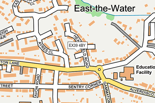 EX39 4BY map - OS OpenMap – Local (Ordnance Survey) EX39 4BY map - OS OpenMap – Local (Ordnance Survey)