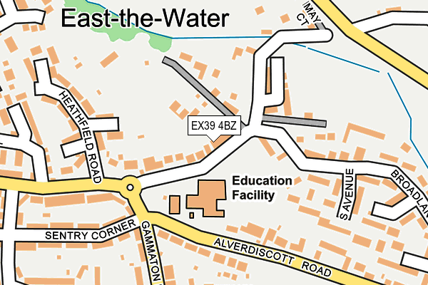 EX39 4BZ map - OS OpenMap – Local (Ordnance Survey) EX39 4BZ map - OS OpenMap – Local (Ordnance Survey)
