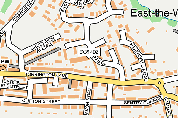 EX39 4DZ map - OS OpenMap – Local (Ordnance Survey) EX39 4DZ map - OS OpenMap – Local (Ordnance Survey)
