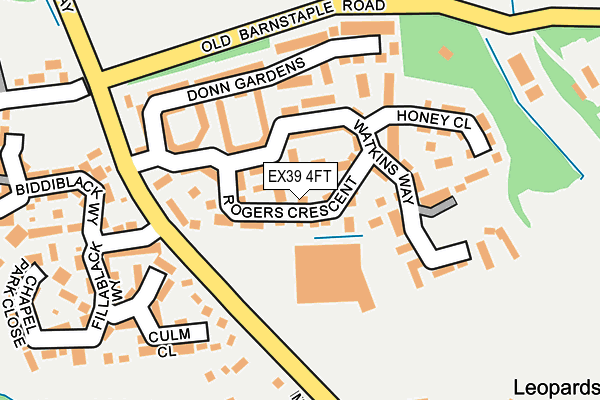 EX39 4FT map - OS OpenMap – Local (Ordnance Survey) EX39 4FT map - OS OpenMap – Local (Ordnance Survey)