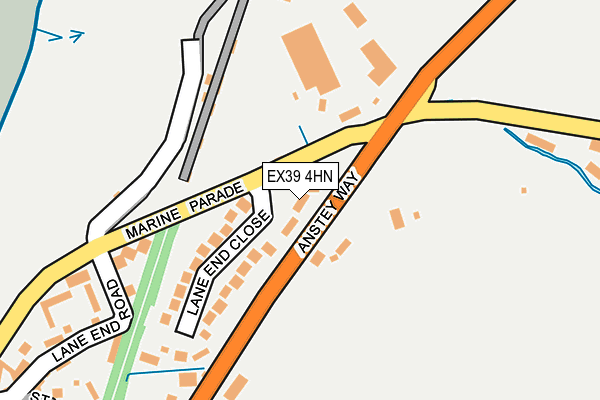 EX39 4HN map - OS OpenMap – Local (Ordnance Survey) EX39 4HN map - OS OpenMap – Local (Ordnance Survey)