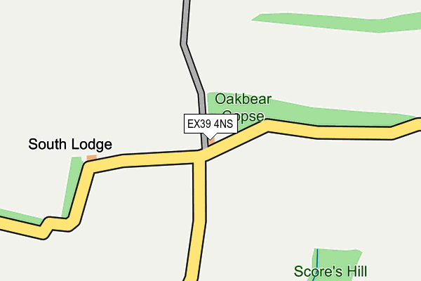 EX39 4NS map - OS OpenMap – Local (Ordnance Survey) EX39 4NS map - OS OpenMap – Local (Ordnance Survey)