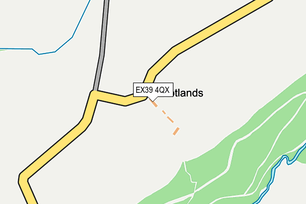 EX39 4QX map - OS OpenMap – Local (Ordnance Survey) EX39 4QX map - OS OpenMap – Local (Ordnance Survey)